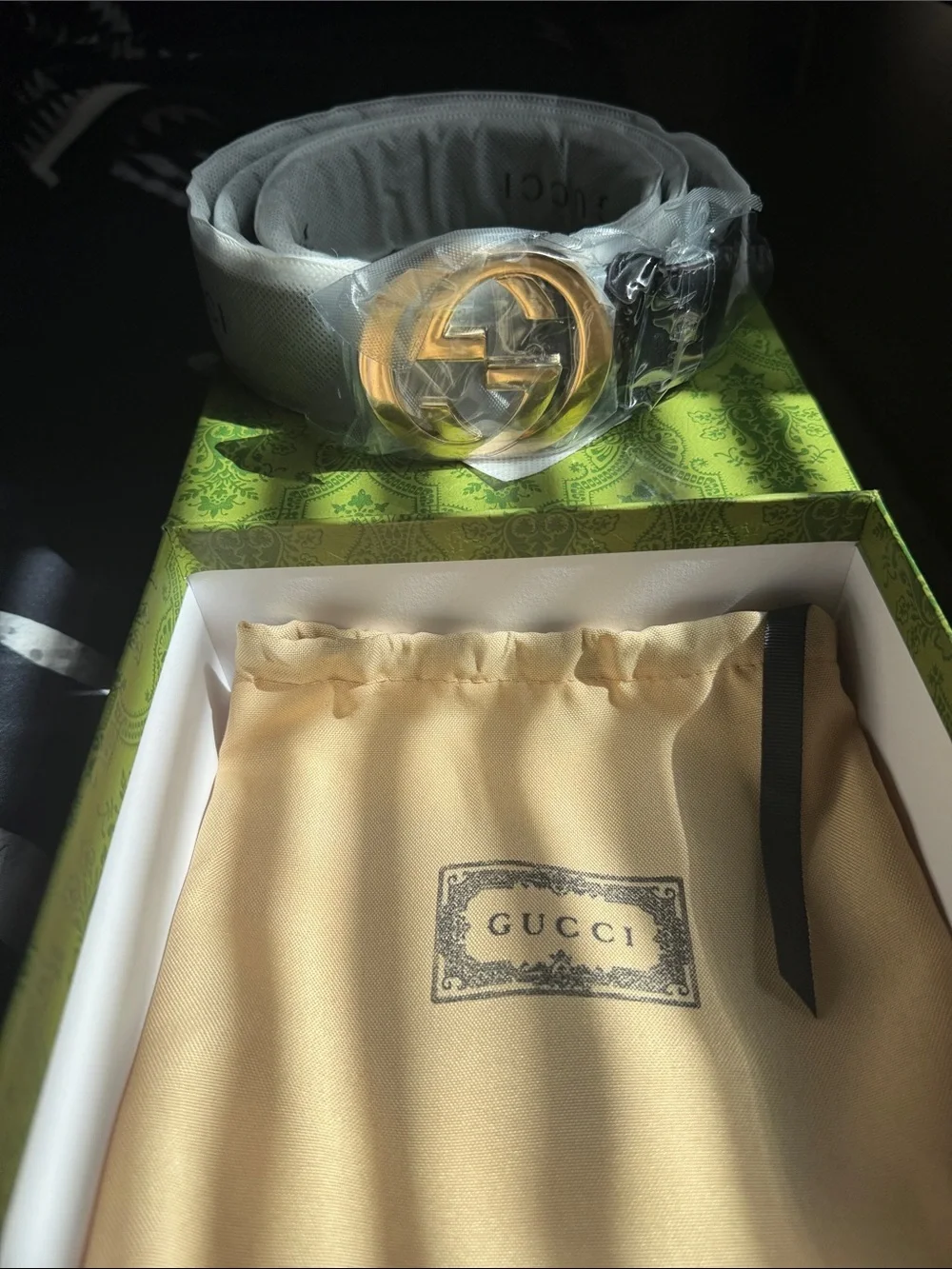Gucci Lime Green Paisley Silk Pocket Square